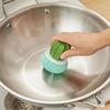 New Creative Pot Brush Cactus Nano Cleaning Ball Gradient Cleaning Brush Kitchen Cleaning Tools