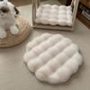 Puppy Nest Mat Warm Cat Plush Nest Fleece Non-Slip Dog Sleeping Pad Round Soft Pet Bed Mat for Cats and Dogs