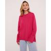 Women Round Neck Loose Knit Sweater, Autumn Winter Casual Soft Pullover Jumper for Ladies