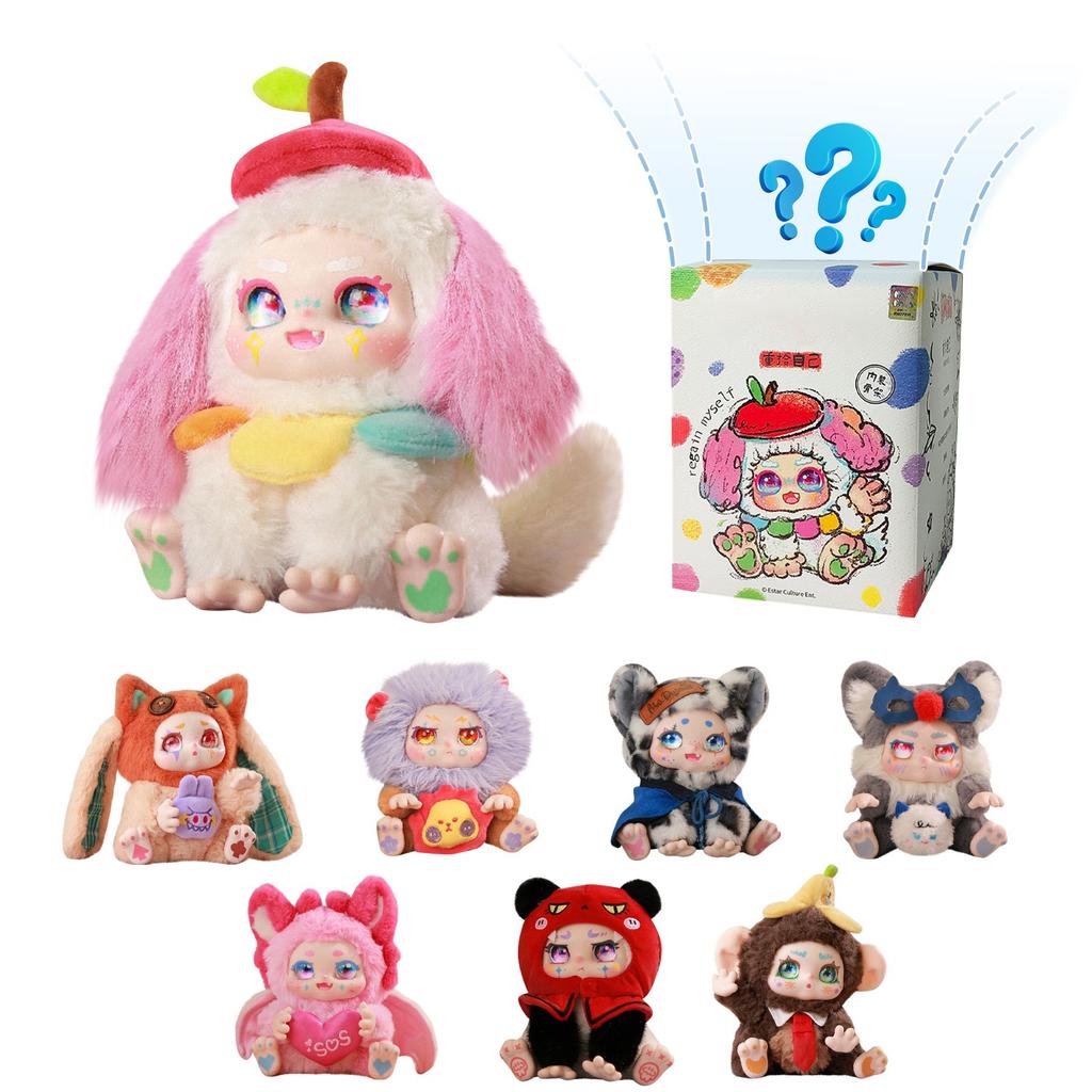 Cute Vinyl Plush Figures, Take A Of Bear Series Plush Doll, Kawaii Collectible Toys Figure Mystery Box For Birthday Gifts, Single Box