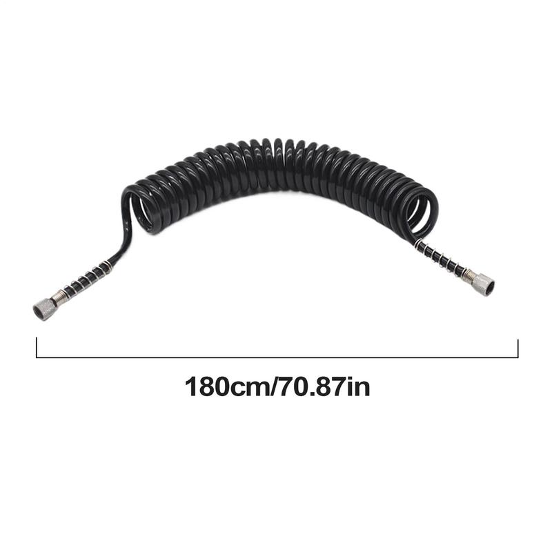 PU-Spiralschlauch-Spritzpistolen-Luftschlauch Mit Standard-1/8-Luftschlauchanschlüssen an beiden Enden Luftwerkzeug-Ersatz-Reparaturfitting