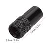 10Pcs Bike   Aluminum Alloy Tire French Valve Protective Stem  (Black)