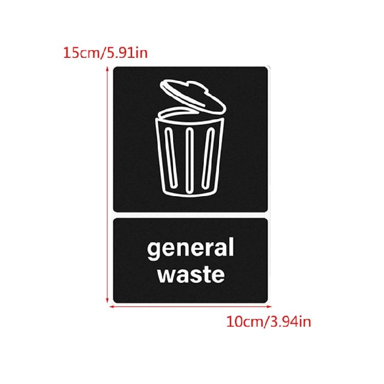 10pcs Recycle Stickers for Trash Disposal Improve Waste Separation in Kitchen or Office Sorting Stickers Decal