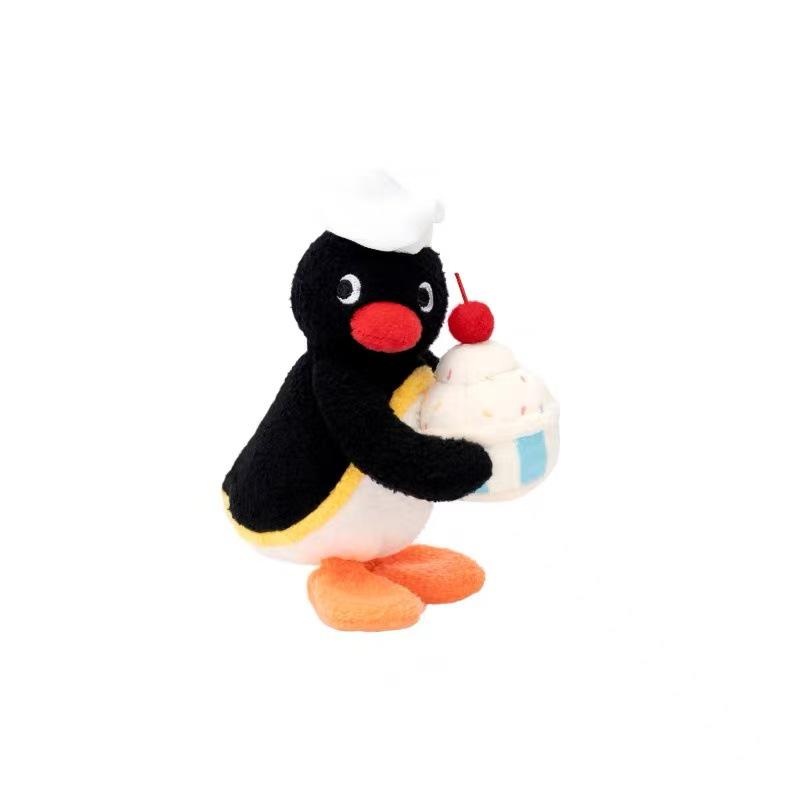 Genuine Pingu Penguin Plush Keychain: Cute Backpack Ornament & Birthday Gift for Women