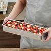 Tiramisu-Form aus Edelstahl, handelsübliche rechteckige Backform für Kuchenschichten, antihaftbeschichtete Mousse-Form für selbstgemachte Kuchen, Kekse und Schokolade
