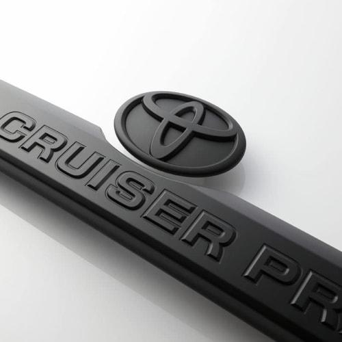 HYOGO PAINT Genuine Parts Painting Toyota Compatible Land Cruiser Prado Matte Black Rear Emblem 75447-60030