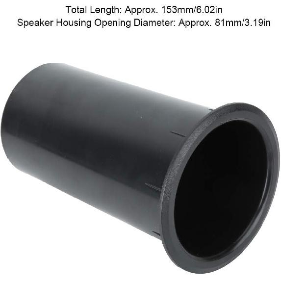 Acouto 1PCS Opening Hole 81mm Length 153mm Speaker Port Tube Suitable for 8-12 Inches Speakers Subwoofer Port