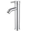 AIMOONSA Single Hole Chrome Basin Mixer - Long Spout, Ceramic Valve, Brass