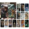 Tiger Animal Phone Case Carcasa Funda For iPhone 17 Pro Max Air 17 16 15 14 13 Pro Max 15 16 Pro 15Plus