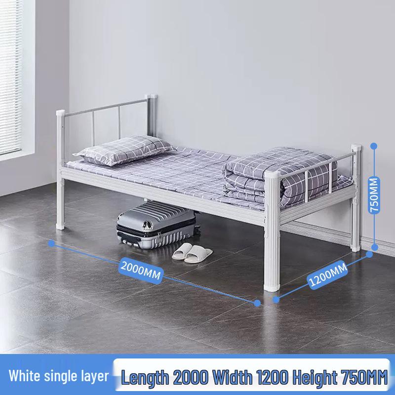 Steel Frame Double-Decker Bunk Bed for Dorms and Apartments