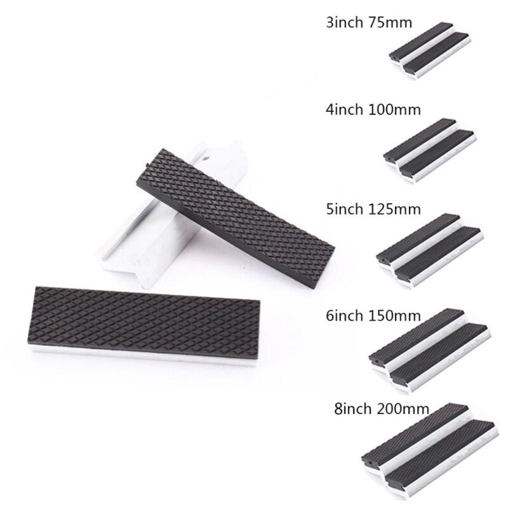 Universal Fit Silver Vise Jaws Multi-Purpose Protector Cover Vice Jaw Covers Strong Magnetic Universal Vice Jaws Metal Vice