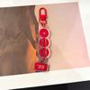 7 Stück BTS Mitgliedersignatur Acryl Schlüsselanhänger, Roter Scheiben Anhänger Schlüsselanhänger mit Namensschild, Kpop ARMY Fans Tasche Zubehör