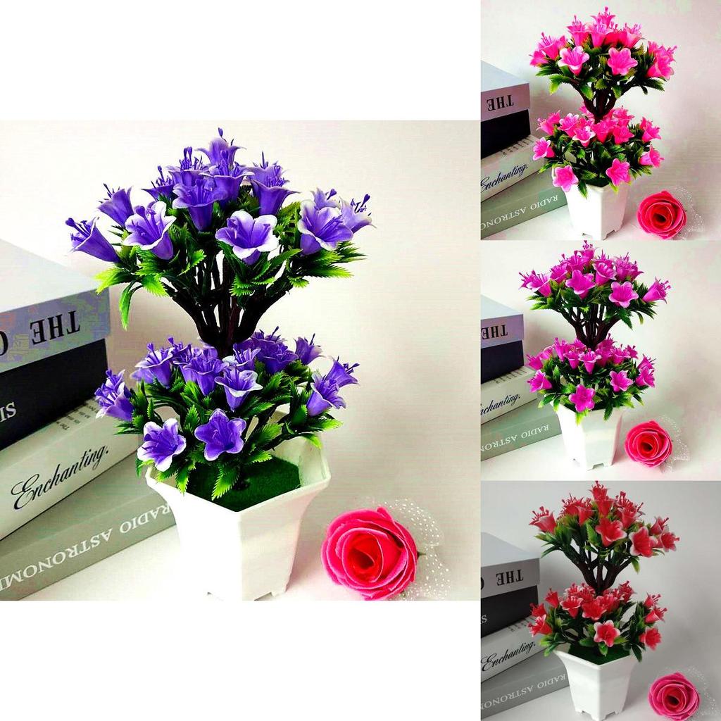 Künstliche Lilienpflanze mit realistischem Blütendesign für Heimdekoration und als Geschenk