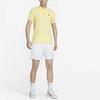 Nike Solid Logo Casual Short Sleeve Polo Shirt Men Tops Lemon-Yellow DA4380-706