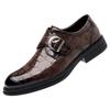 Trendy Brand Men's Business Casual Shoes High-end Crocodile Pattern Banquet Dress Shoes Versatile Classic Men's Leather Loafers