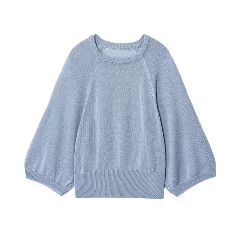 Araltay New Arrival Fashion Style Women's Clothing Fashion All-Match Minimalist Casual Wide Sleeve Knitwear Tops 5536021