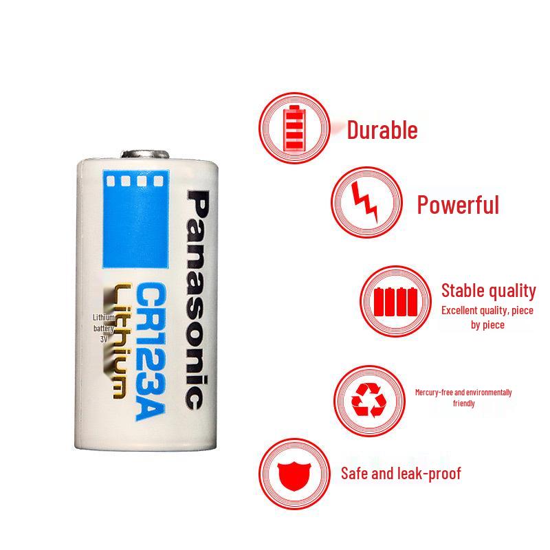 Panasonic CR123A 3V Lithium Battery for Gas Meters and Film Cameras