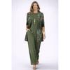 1-Piece Women's Set, Spot 1D Digital Printed Cardigan Jacket with Tank Top and Elegant Casual Pants