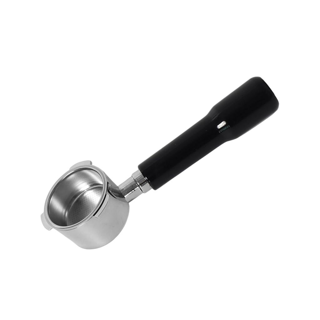 Alloy and Wood Handle Naked Portafilter Reliable 51mm Bottomless Portafilter Coffee Brewing Tools for Consistent Crema