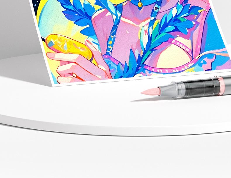 Acrylmarker mit weicher Spitze für Grundschüler - Deckend, Mischbar, Auswaschbar