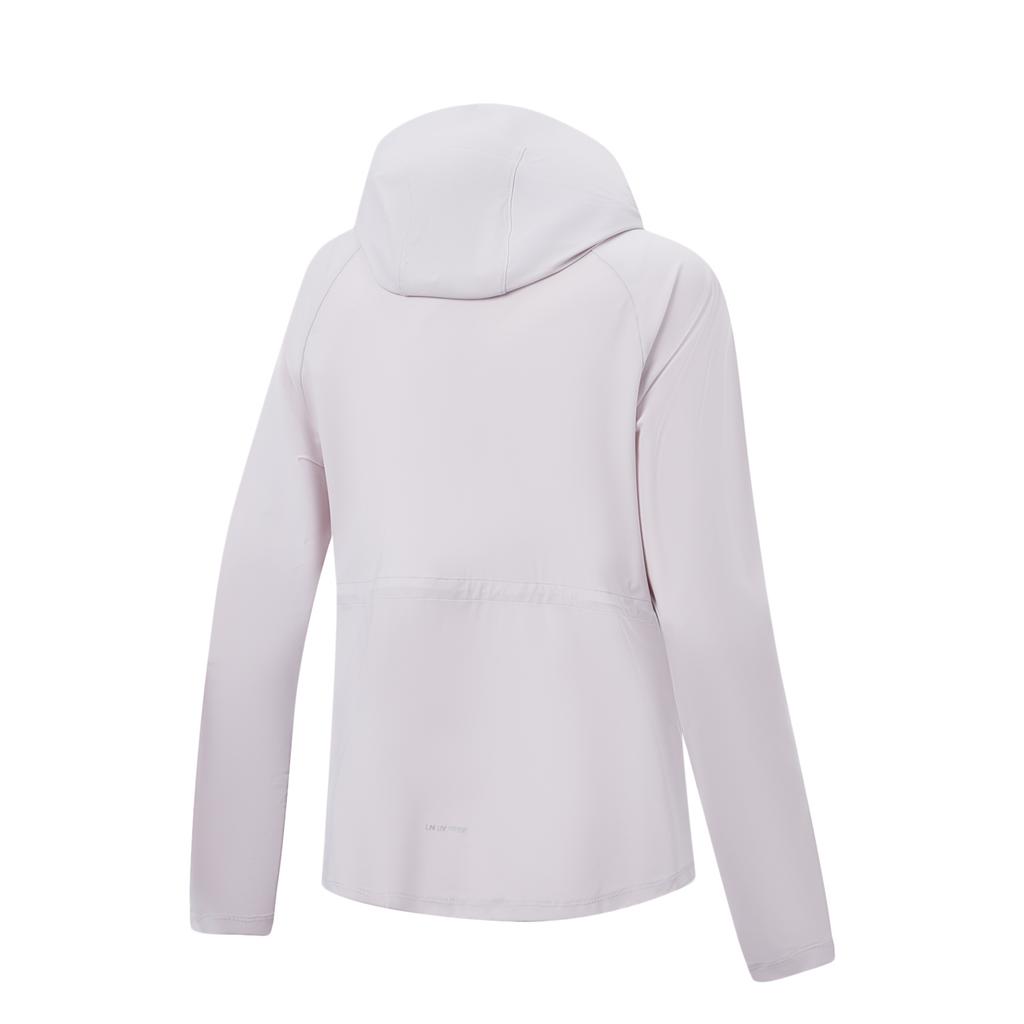 Li-Ning Fitness Series Hooded Zipper Solid Color Jacket Women Jackets AFDW730-7