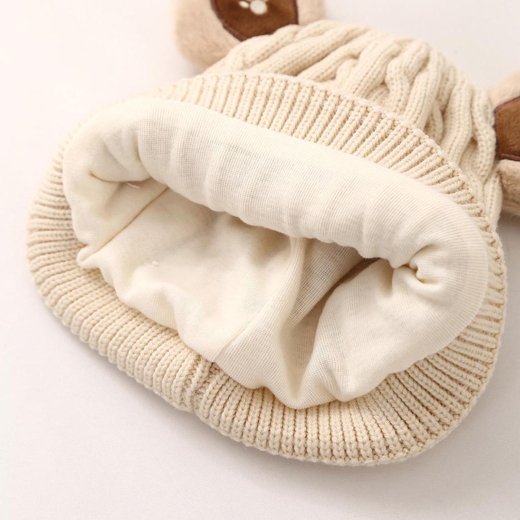 Super Adorable Knit Wool Baby Hat with Ear Protection for Autumn/Winter - Unisex for Infants & Toddlers.