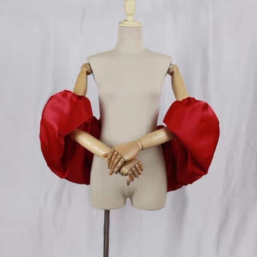 Ruffles Hand Sleeves 110cm Arm Warmer DIY Prom Dress Gloves  Dress Accessories