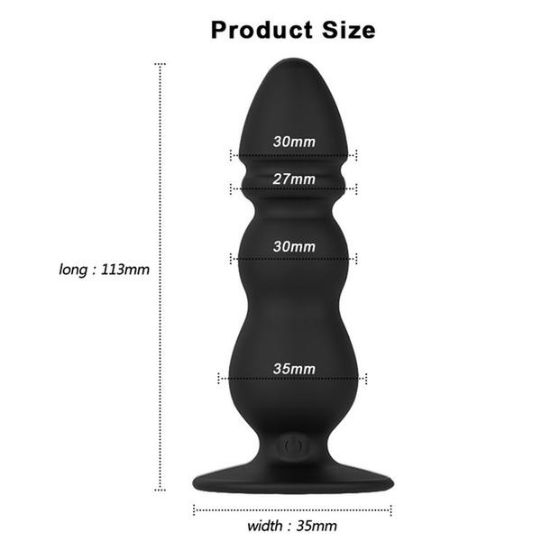 10-Speed Vibrating Prostate Massager - Wireless Remote Control Silicone Anal Plug for Men, G-Spot & Backdoor Stimulation Adult Toy