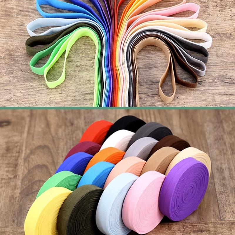10 Meters Elastic Cotton Wrap Edge Strip Fabric Accessories For Clothing Edging, Kid Webbing, Underwear Elastic Bands TJ20663
