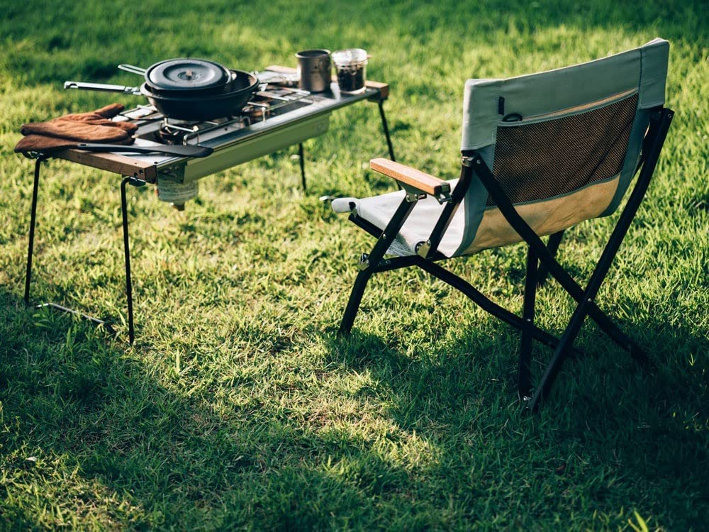 Snow Peak Chair Low Chair 30 Short Ivory Folding Camping Outdoor LV-093IV