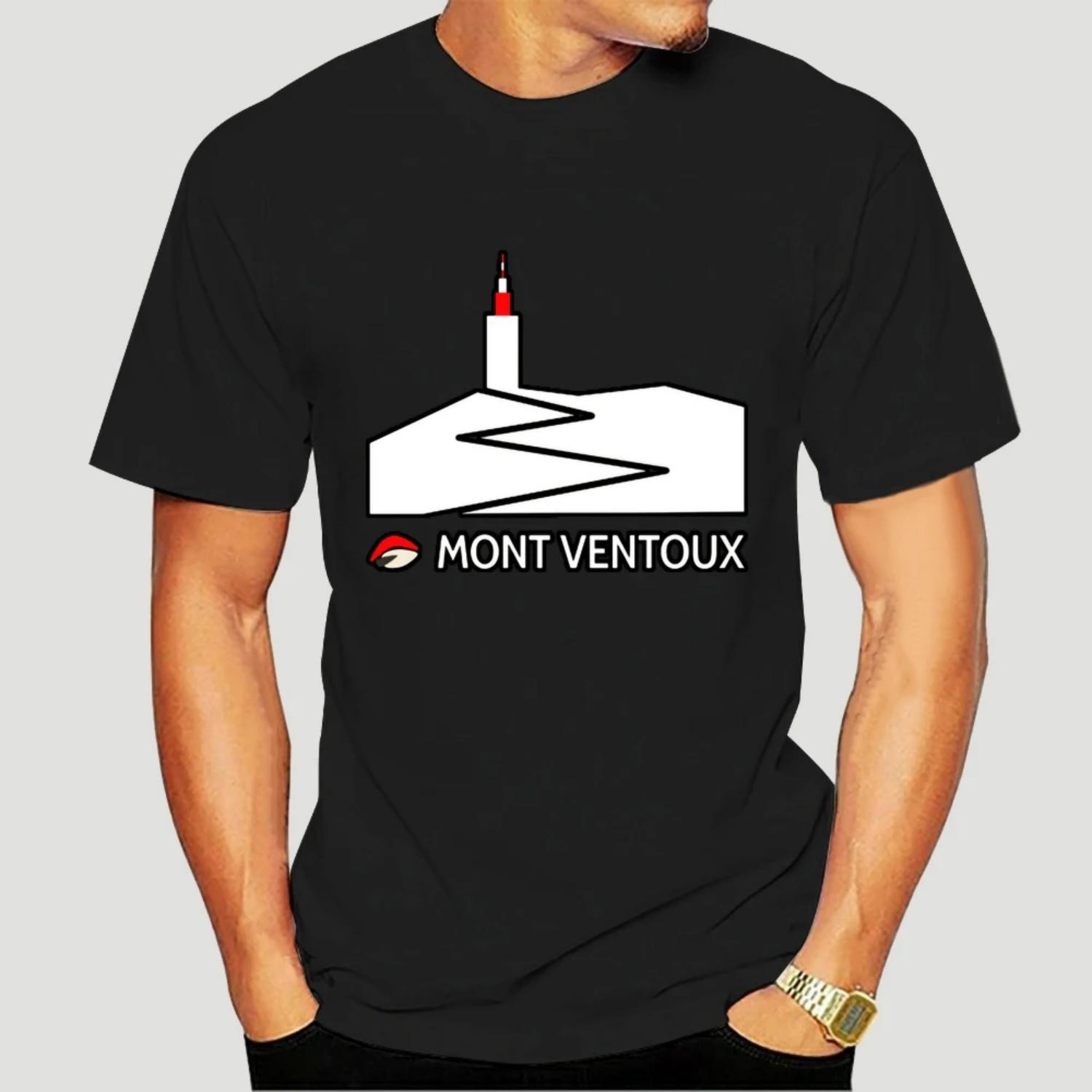 Футболка Mont Ventoux монт венту велоспорт венту катание на велосипеде S чёрный