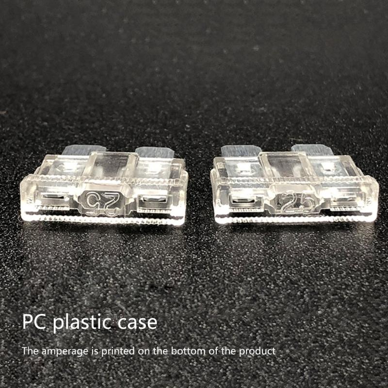 50Pcs 3-40A Standard Car Fuses Assortment Medium Colorful Insert Fuses for Auto Boats Motorcycle Replacement Fuses