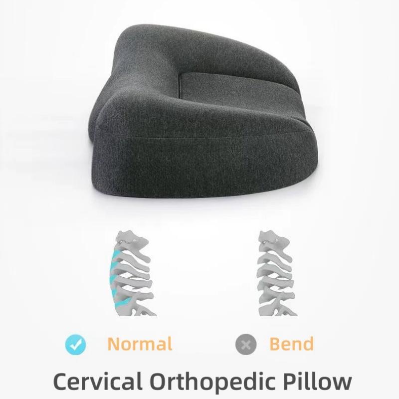 Ergonomic Sleeping Pillow Memory Foam Traction Pillow Cervical Orthopedic Pillows Neck Support Shoulder Relieve Fatigue