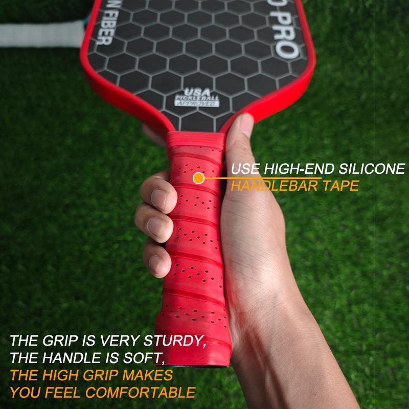 LEATOU T700 Pickleball Paddle Carbon Fiber Pickleball Paddle 16mm Polypropylene Honeycomb Core Pickleballs Paddles Pickle Ball