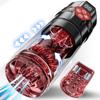 Male Masturbator Penis Pump - 12-Speed Vacuum Upgrade & 7-Func (Vibrating/Rotating/Thrusting) LCD Adult Toy for Men Enlargement Sex Toys