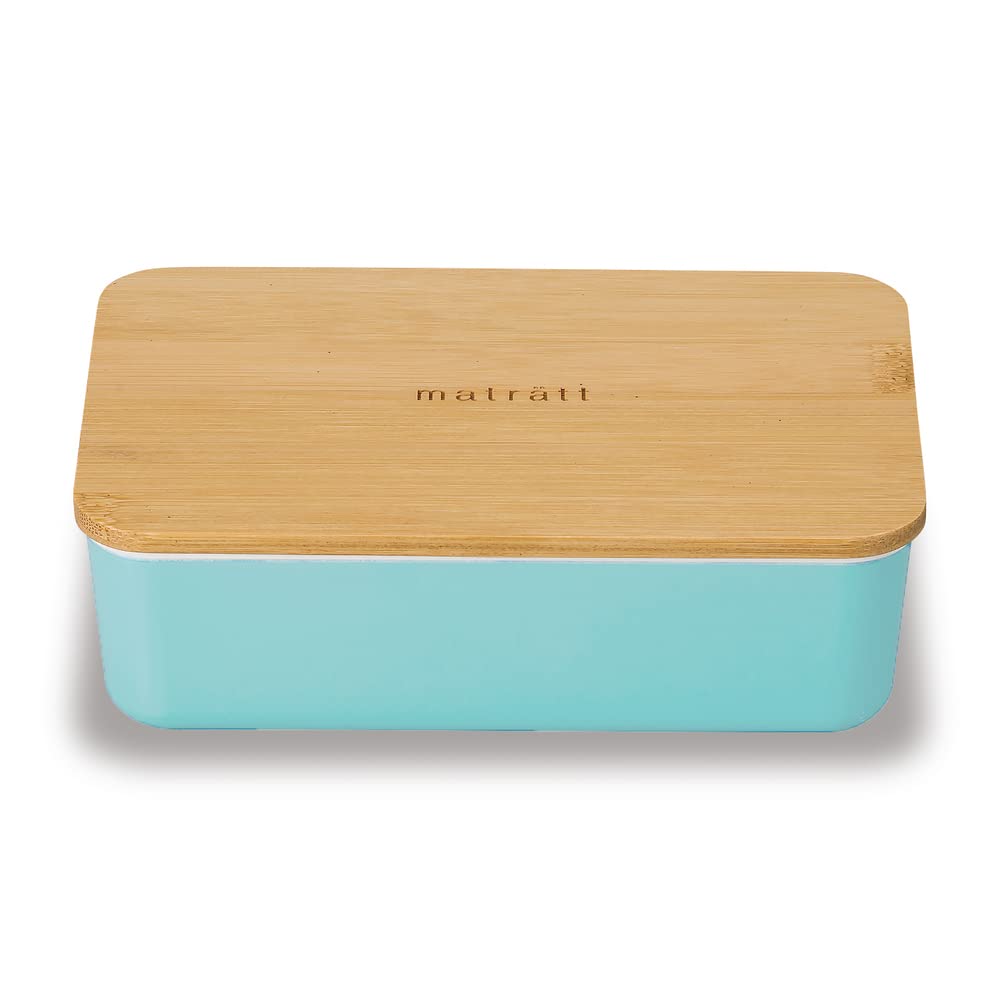 

Masakazu Antibacterial Lunch Box Matratt Long Angle Single Tier Lunch 600ml Blue