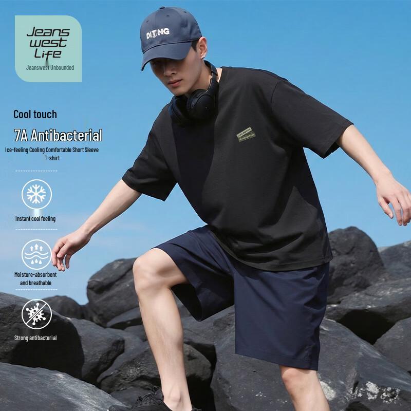 JEANSWEST LIFE Men s 7A Anti-Bacterial Cool Touch T-Shirt L