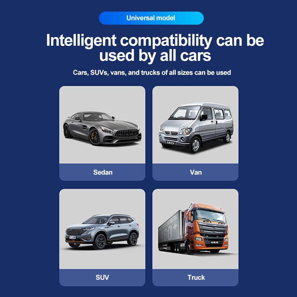 QC 3.0 6 Ports 12-24V PD Car Charger USB Super Fasting Chargeing with LED Digital Display Adapter For Universal Type-C Charger