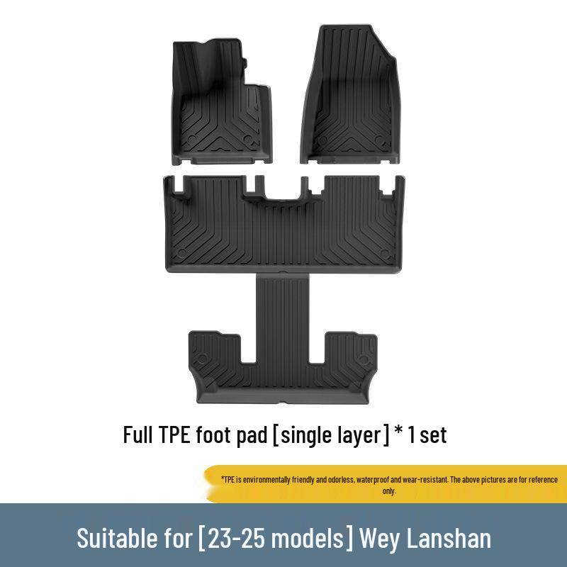23-25 Wei Blue Mountain Eco-Friendly TPE Car Floor Mats & Trunk Decor