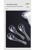 Crystal Clear Disposable Plastic Spoon - Thickened, Hardened, Individually Packaged for Porridge and Soup Takeaway