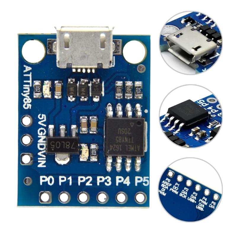 2Pcs Digispark  USB Development Boards Cost Effective Solution For Microcontroller Projects and Prototyping