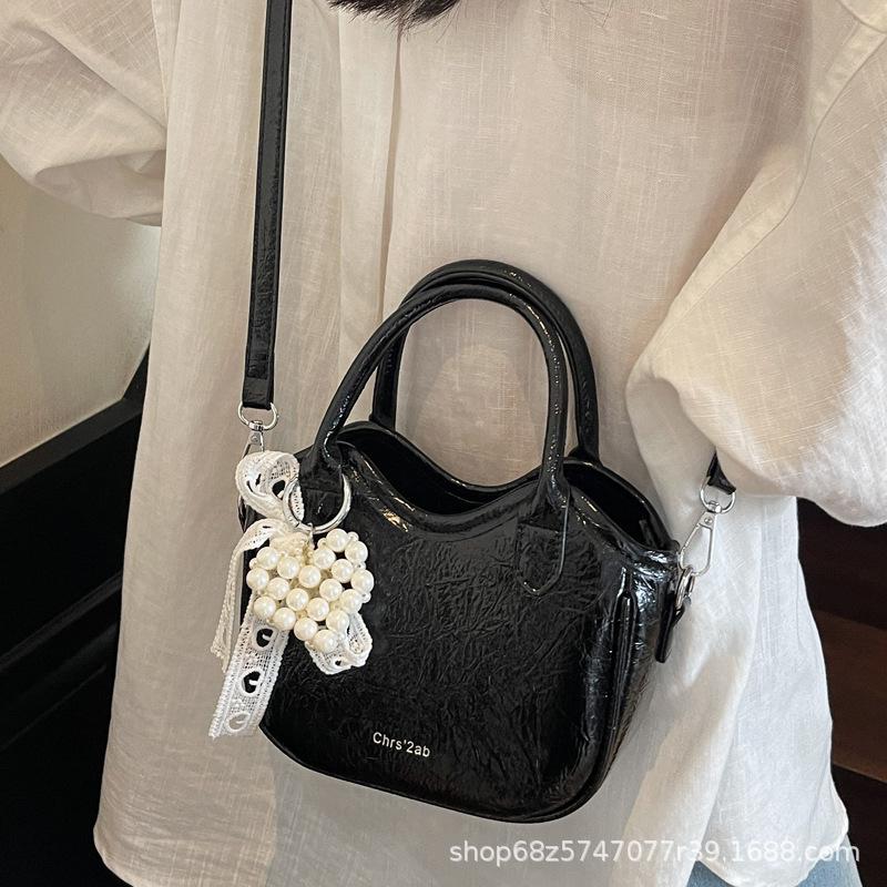 Women's 2025 New Fashion Niche Design Bucket Bag Daily Simple One Shoulder Crossbody Bag