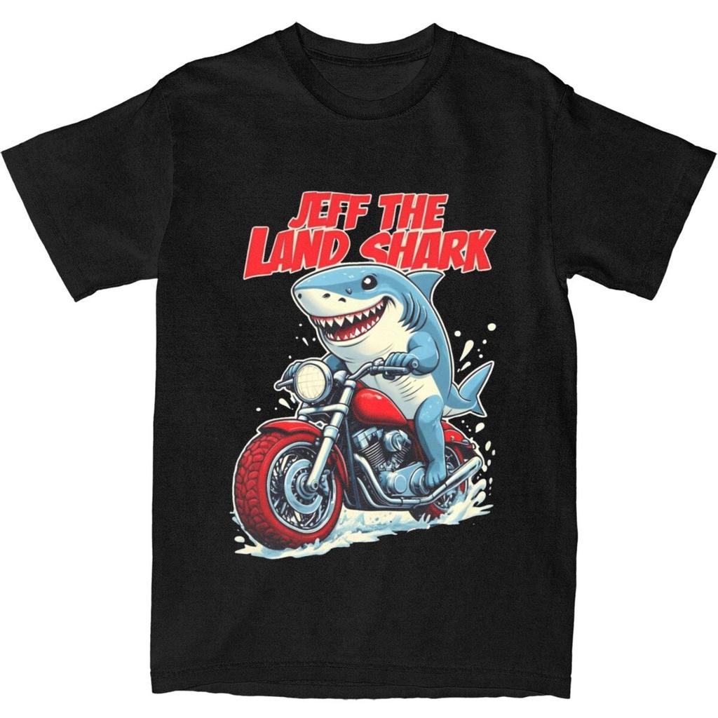 Men Women Jeff The Land Shark T Shirt 100% Cotton Printed T-Shirt Clothing Outfits