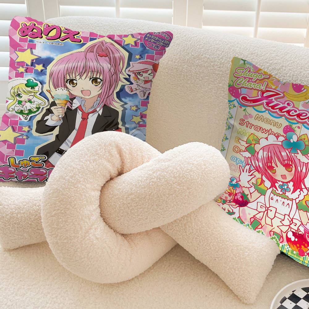 Shugo Chara Japan Anime Cushion Cover Polyester Sofa Cushions Decorative Throw Pillows Home Decoration Pillowcover