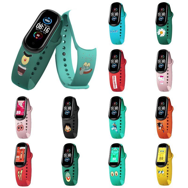 Silikonarmband für Xiaomi Mi Band 3/4/5/6 Verstellbares und bequemes Armband für Sport