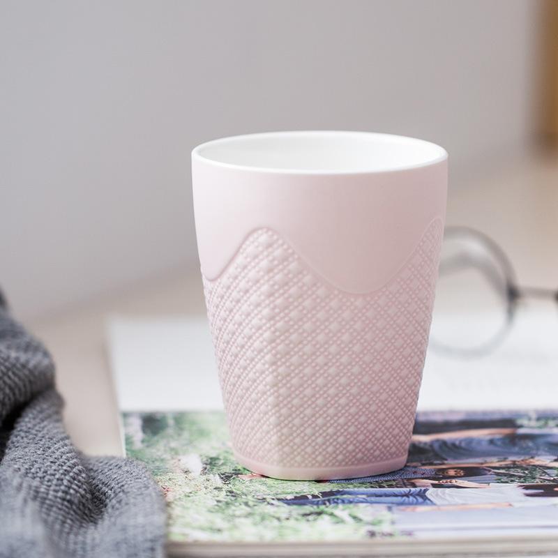 

420 мл Скандинавский Премиум Керамический Стакан для Зубных Щеток Кружка Чашка Пара Однотонный Простой Рельеф Стакан для Зубных Щеток Отель Путешествия