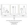 Modular Pictures Nordic Style Printed Poster Line Coffee Red Wine Knife And Fork Wall Art Canvas Painting For Kitchen Home Decor