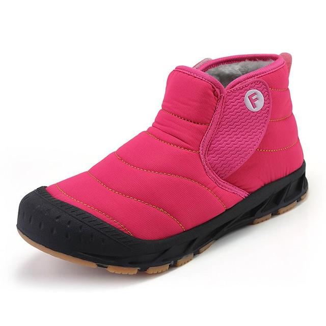 Winter Men Snow Boots Warm Fur Big Size 29 -47 Unisex Ankle Boots Long Plush Outdoor Mens Sneakers Waterproof Male Casual Shoes