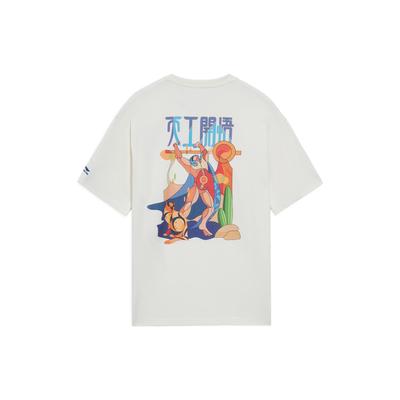 Printed Crew Neck Pullover Short Sleeve T-Shirt Men Tops Off-White AHSS359-6