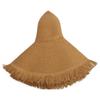 Big-brimmed beach hat, sun hat, women's woven burr straw hat, sun protection